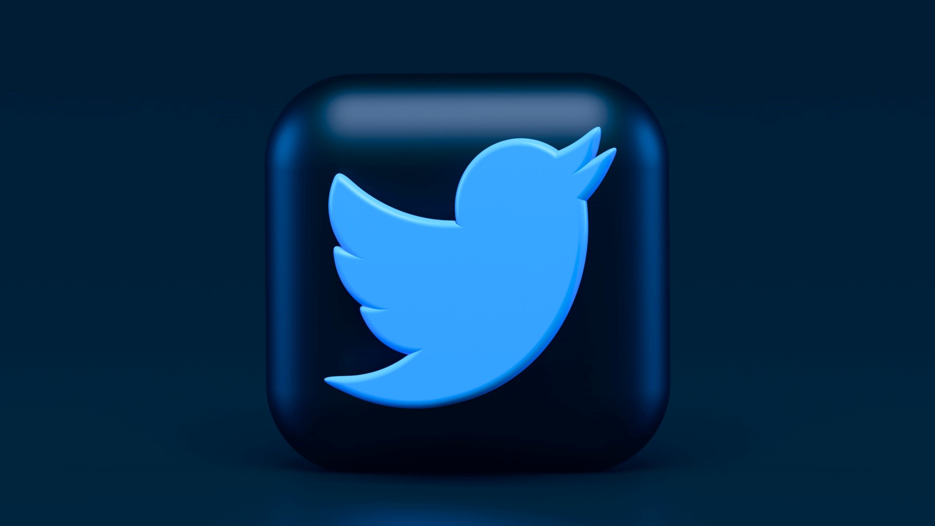 A 3D representation of the Twitter logo, one of the best social media platforms for small businesses